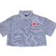 Swag Country Button Crop Blue - W